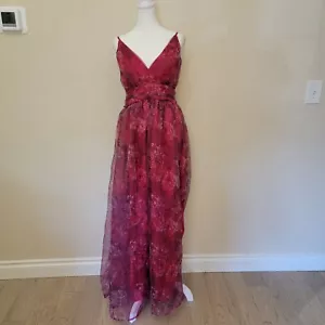 Maxi floreale Lulus Romance That Wows Magenta, #1674056, taglia L, $63 - Foto 1 di 5