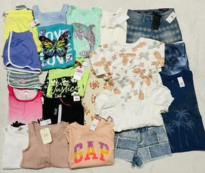 New Girls Size 7-8, 8 Summer Clothes Lot, 25 pieces - Picture 1 of 19