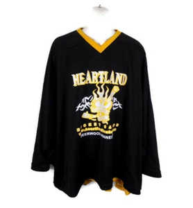 Heartland Hockey Camp Reversible Jersey Size 2XL Oversized Black Yellow - Picture 1 of 6