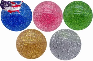 Large Bouncy Ball 45Mm for Kids Glitter Bounce Balls Party Favors Super Bouncy B - Picture 1 of 12