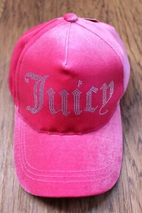 Juicy Couture Hot Pink Velour Cap Hat Women One Size ~NWT~ - Picture 1 of 6