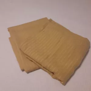 Geprägte gestreifte goldene Labyrinthvorhänge 84 Zoll - Bild 1 von 6