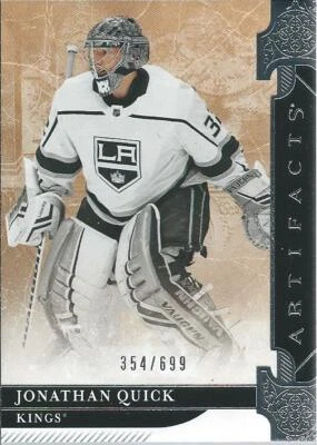 2019-20 Upper Deck UD Artifacts JONATHAN QUICK #142 Silver Base 354/699 - Image 1 of 2