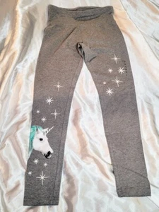 NEW JUSTICE Gray Unicorn Tights - Size 14 GIRLS - Picture 1 of 4