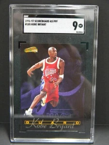 1996-97 Scoreboard AS PPF Kobe Bryant Rookie #185 SP HOF GOAT SGC 9 Lakers RARE - Picture 1 of 1