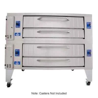 Horno de doble cubierta de pizza de gas natural Bakers Pride Y-602 Foto 1 de 2