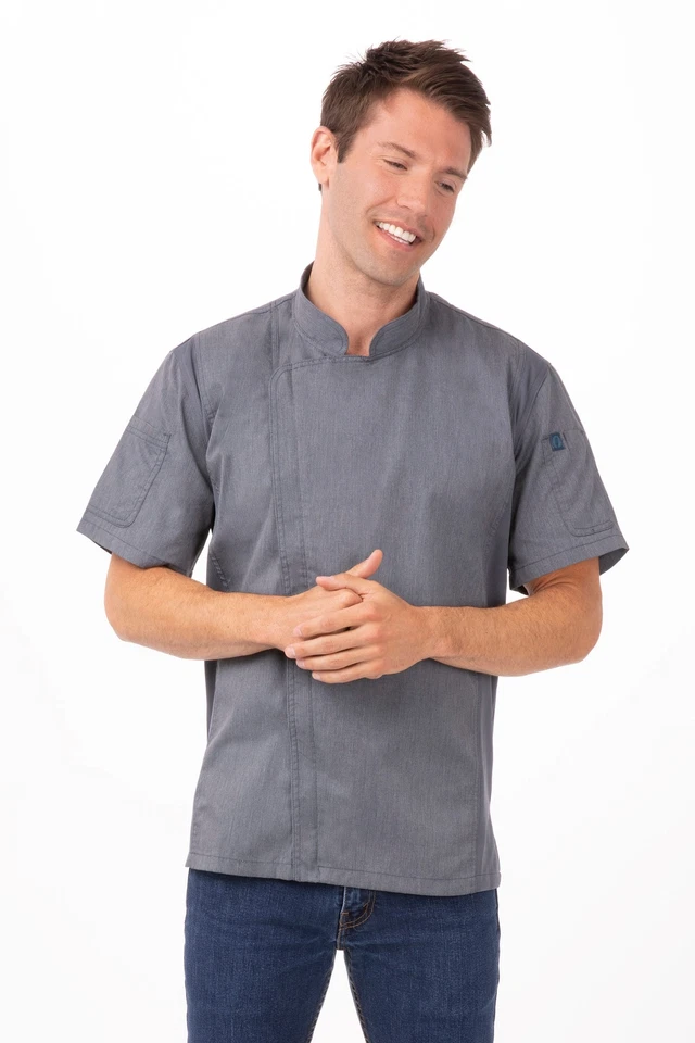 Chef Works Mens Springfield Chef Coat (BCSZ009) - Image 1 of 1