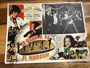 Póster de tarjeta de vestíbulo de película de 1978 De Cocula Es El Mariachi JORGE RIVERO de colección - Imagen 1 de 1