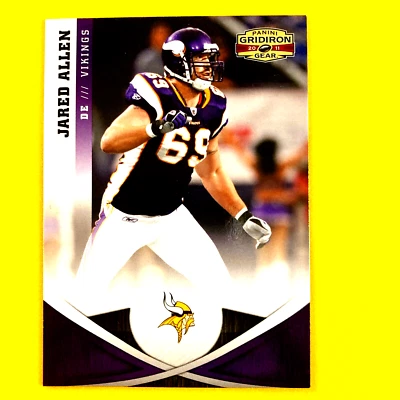Карта Джареда Аллена 2011 Panini Gridiron Gear No149 NFL Minnesota Vikings - Изображение 1 из 2