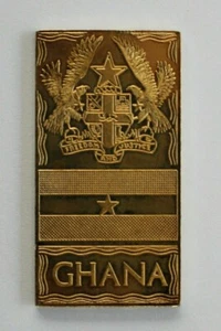 Ghana 1973 The Silver Mint Nation Ingot .999 Bar 24kt Gold Electro Africa Flag - Picture 1 of 2
