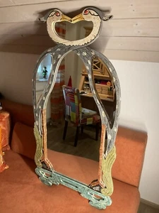 Großer Wandspiegel, außergewöhnliches Design, handgefertigtes Unikat aus Italien - Bild 1 von 7