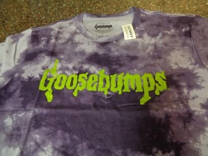 Bioworld Goosebumps Purple Tie-Dye Halloween Adult Large SS T-Shirt NWT - Picture 1 of 7