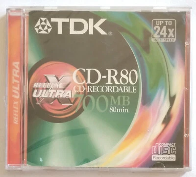 Cd Tdk Cd-R 80 Min. 700 Mb. Vergine Sigillato Nuovo Sealed A - Image 1 of 2