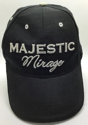 Gorra de béisbol ajustable negra Majestic Mirage Punta Cana para hombre Foto 1 de 4