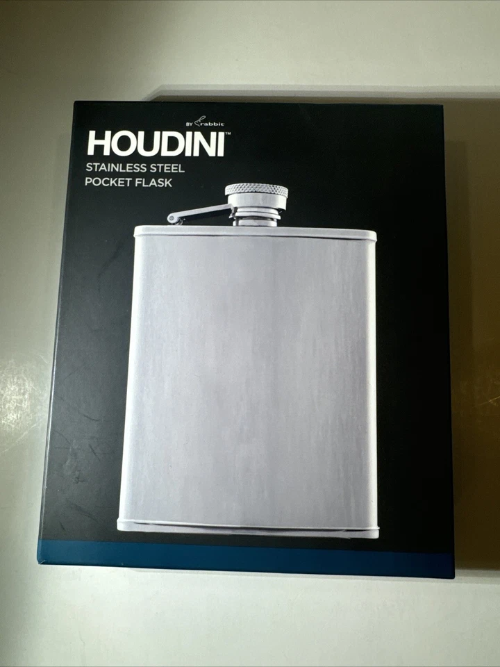 Houdini W2606 Pocket Flask Stainless Steel 6 Oz