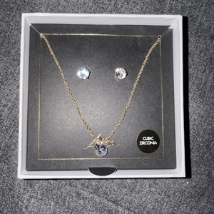 Halskette und Ohrringe Lovisa goldfarben Zirkonia - Bild 1 von 1