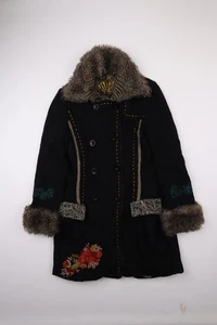 Women's Desigual Long Multicoloured Coat Size M - Picture 1 of 2