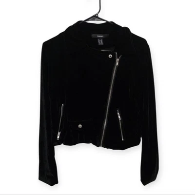 Chaqueta de moto Forever 21 Velour M Foto 1 de 3