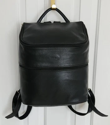 Longchamp Navy Leather Backpack With Silver Accents - Excellent Condition - Image 1 of 4