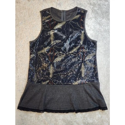 Top Custo Barcelona Gris con Diseño Lentejuelas Talla 2 Foto 1 de 4