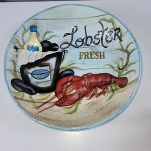"Cuenco grande de langosta de mariscos Kate McRostie 13"" certificado internacional" - Imagen 1 de 8
