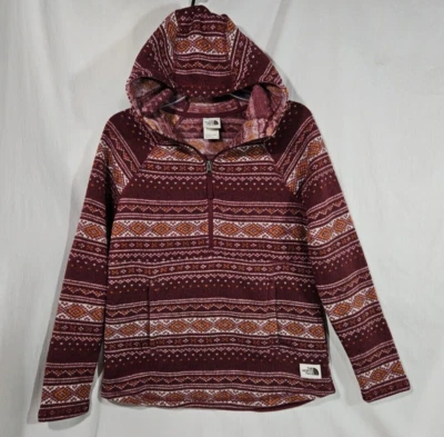 Sudadera con Capucha North Face Estampada Media Luna Polar Azteca TNF Mujer Pequeña Media Cremallera Suéter Foto 1 de 4