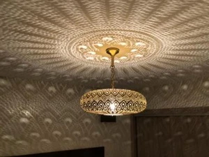 Pendant Lights Brass Moroccan Suspension Hanging Ceiling Chandelier Fixture - Picture 1 of 8