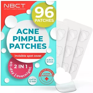 2x Acne Pimple Patch (96 Counts) Absorbing Hydrocolloid 2 Size Easy Use - Picture 1 of 14