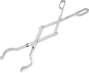 Stainless Steel Firewood Tongs, 26" Outdoor Campfire Fireplace Tongs, Log Gra... - Picture 1 of 2