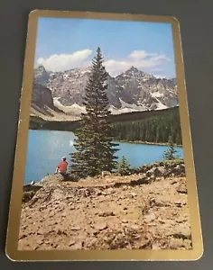 Single Blank Back Newsagent Swap Card Gold Border - Picture 1 of 2
