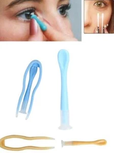 1 Kit Contact Lens Applicator Inserter Tool Tweezers Case US Remover Helper US - Picture 1 of 8