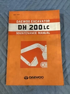 DAEWOO DH200LC EXCAVADORA SERVICIO REPARACIÓN MANUAL MANTENIMIENTO DH 200 LC - Imagen 1 de 5
