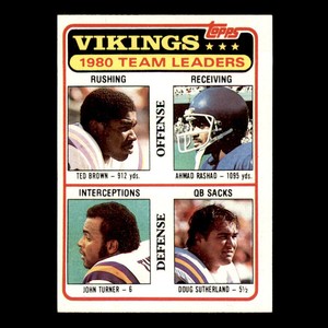 Brown/Rashad/Turner/Sutherland [Base] #432 Minnesota Vikings 1981 Topps Football