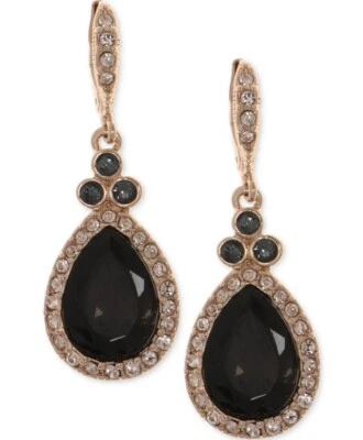 $45 Givenchy Pave & Color Oro Rosa Piedra Pendientes Colgantes GJ7 Foto 1 de 4