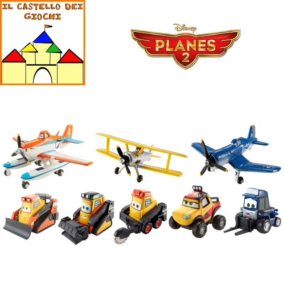 PLANES 2 DISNEY Personaggi in Metallo Die Cast scala 1:55 da Coll. By Mattel - Immagine 1 di 1