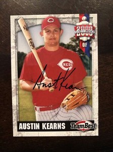 AUSTIN KEARNS 2000 TEAM BEST ROOKIE RC AUTOGRAPHED SIGNED AUTO BASEBALL CARD 