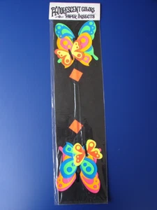 NIP VINTAGE 1960's HIPPIE BLACKLIGHT COLLECTIBLE USA HIP Co Fluorescent INSECTS - Picture 1 of 8