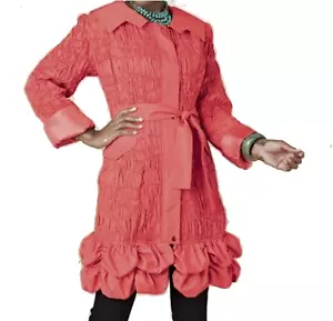 Women's Church Outerwear Winter fall Smoked Orange trench coat jacket plus 2X 3X - Picture 1 of 12