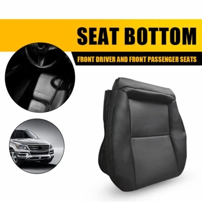 Cubierta de asiento inferior de cuero negra para Mercedes Benz GLK350 2008-2015 del conductor delantero Foto 1 de 4