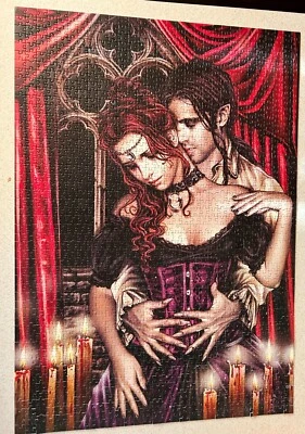 THE LOVERS (Educa) -- Victoria Frances -- 1500 Piece Jigsaw Puzzle -- COMPLETE - Image 1 of 3