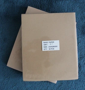 10 /50 sheet Abrasive, Wood All Purpose Sand Paper Dry Sandpaper 80,150,320 Grit - Picture 1 of 2