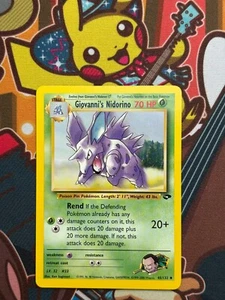 Giovanni's Nidorino 45/132 Gym Challenge Pokemon Karten NM - Bild 1 von 2