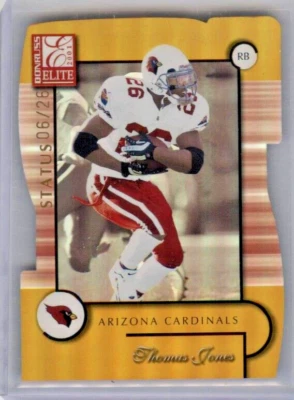 2001 Donruss Elite Status Thomas Jones #3 06/26 ARIZONA CARDINALS - Image 1 of 2
