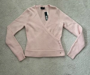 The Limited Women's Pink Angora/Lambs Wool Wrap Knit Sweater Size M - Picture 1 of 8