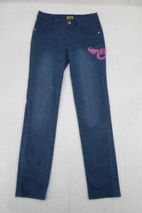 EYCE Girls Jeans Youth 12 REG 26x28 Blue Denim Straight Leg Stretch Streetwear - Picture 1 of 8