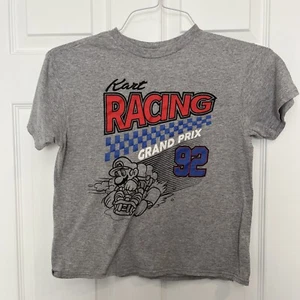 Camiseta Videojuego Nintendo Mario Kart Niños Gris Jaspeado Niños Pequeña S - Imagen 1 de 4