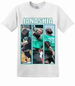Camiseta blanca del hombre más fuerte del mundo - Janashia Tri-Image (2XL) ACLARAMIENTO - Imagen 1 de 2