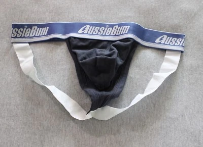 AussieBum Men gray cotton Wonderjock Pro jock strap jockstrap underwear S M L XL - Image 1 of 4