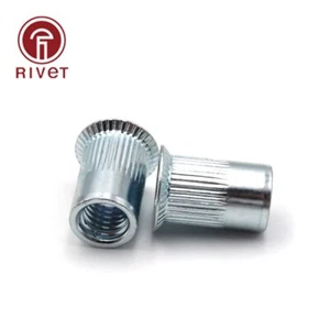Remache de cabeza contrahundido grande inserto roscado enchapado M3 M4 M5 M6 M8 líneas verticales - Imagen 1 de 12