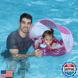 Swimbobo Baby Swim Float Inflatable Infant Pool Floating Ring with Sun Protec - Picture 1 of 5